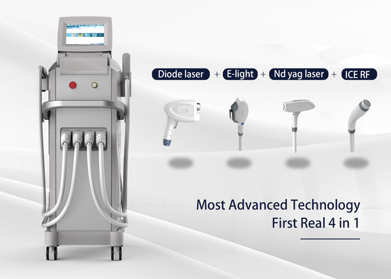 China DPL4 Combo Diode Laser Hair Removal Machine Plus Nd Yag / Elight / RF supplier