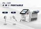 Portable 2 In 1 Multi Function Laser 2 Handpiece E - Light/ IPL/ SHR/ OPT /RF Machine supplier