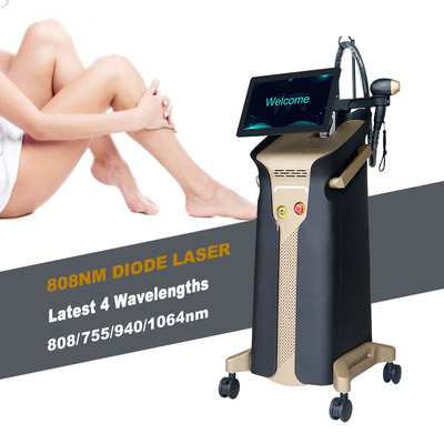 755 808 940 1064 Diode Laser Hair Removal Machine Painfree