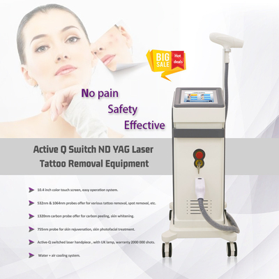 Portable Q Switched Nd Yag Laser 532nm 1320nm Pigment Removal