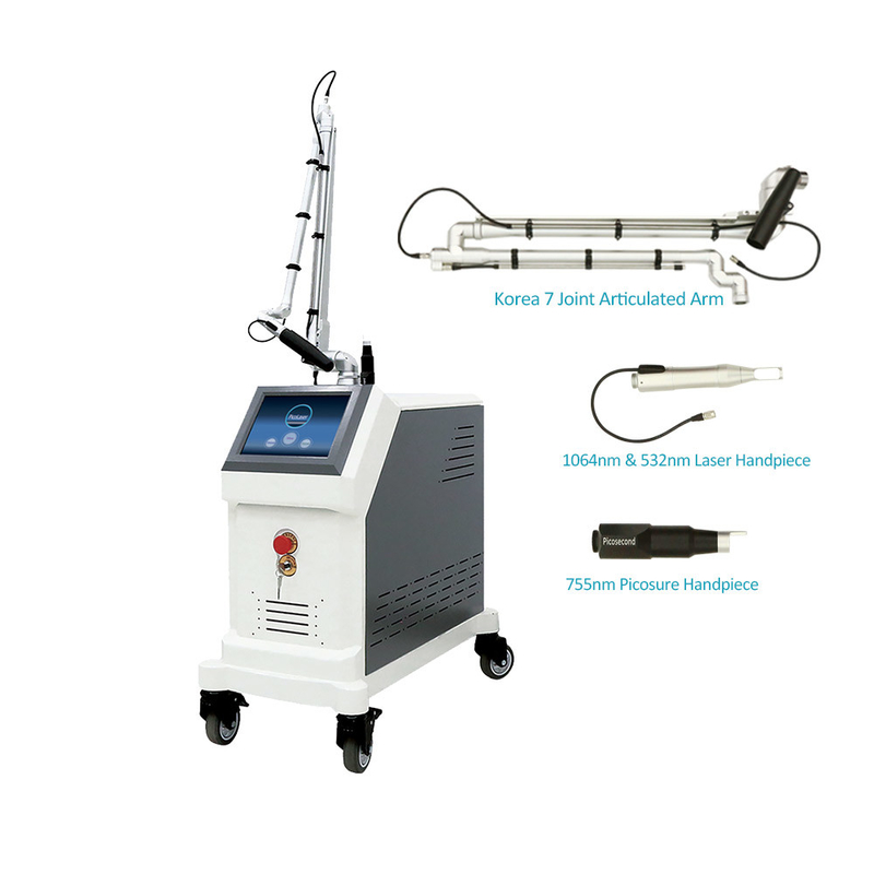 800mj 1200mj  Tattoo Removal Machine Picosecond  1064nm QSwith Nd Yag Laser