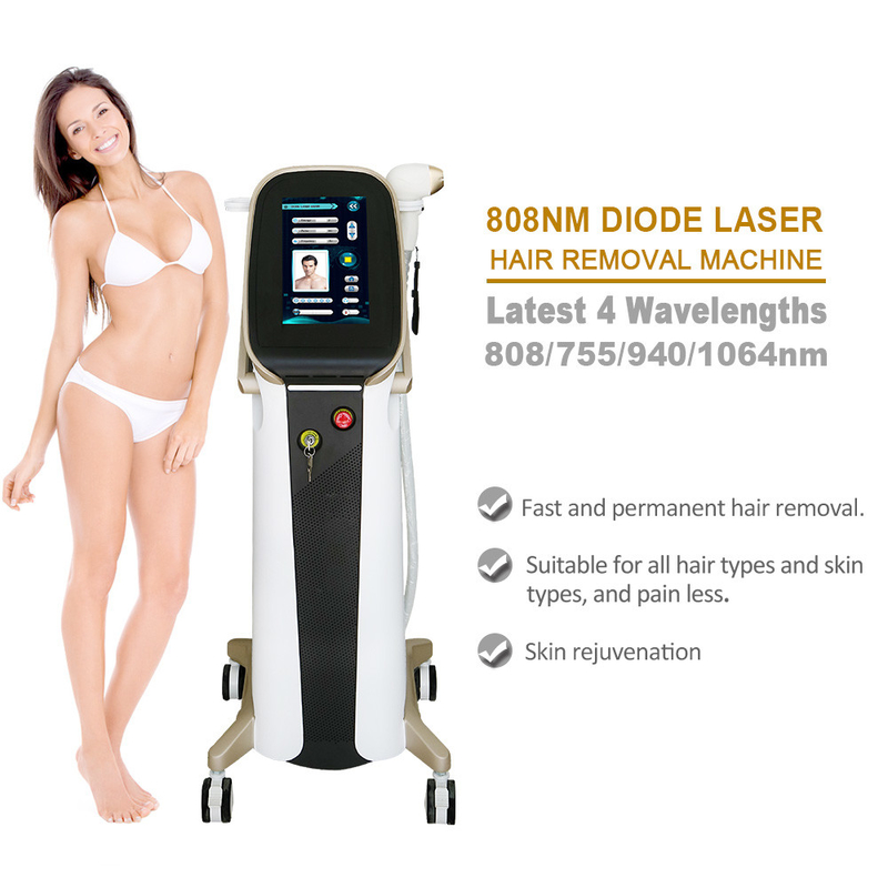 15.6In Commercial Diode Laser Hair Removal Machine 12 Bars 808nm