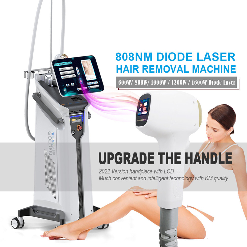 60Hz 400ms 808 Diode Laser Hair Removal Machine Portable 12×12mm