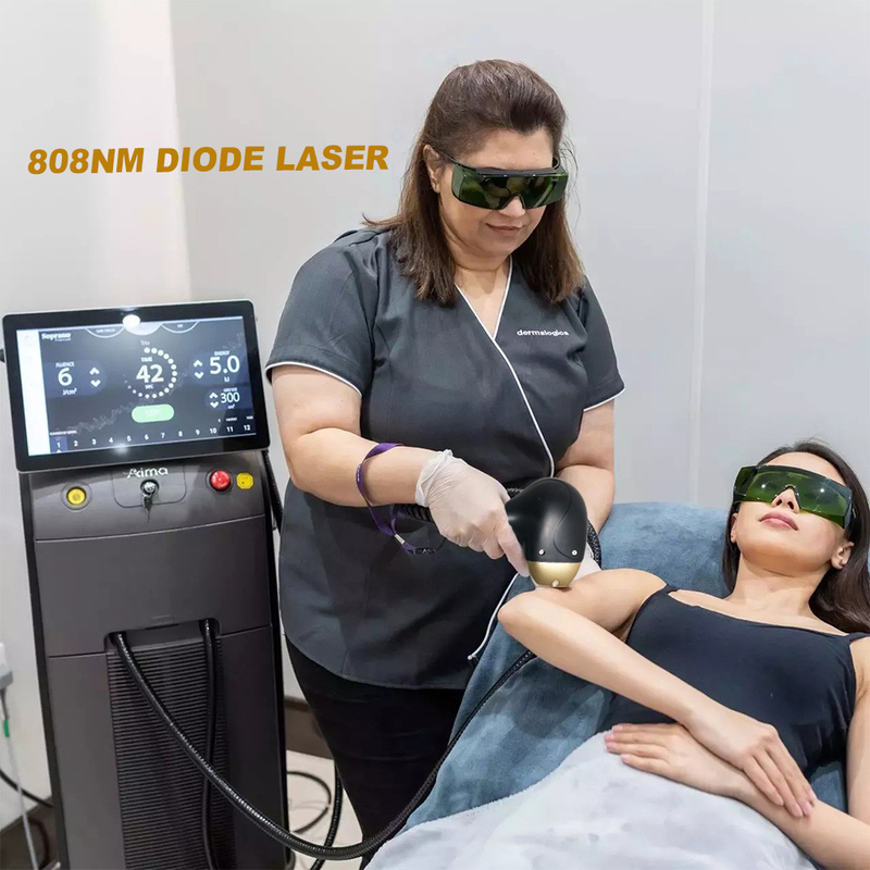 ISO 808nm Diode Laser Hair Removal Machine 500watt High Power Fiber Coupled Laser Diode