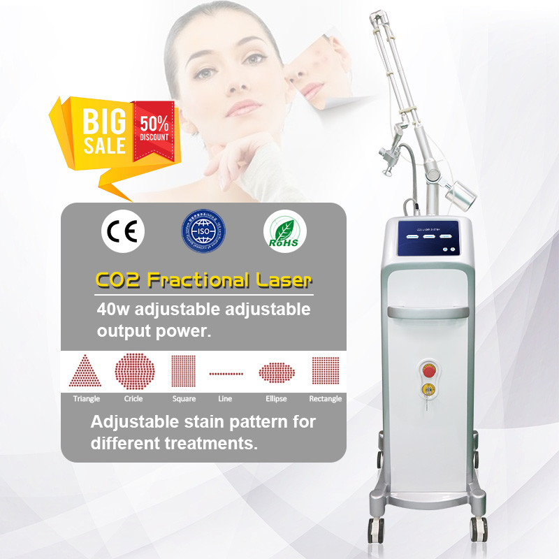 Rf 40w Co2 Fractional Laser Machine Wrinkles Acne Scar Removal